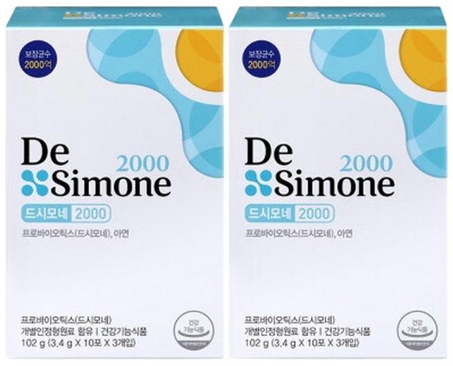 드시모네 2박스 2000 3.4g x 30포 x 2박스, [2박스] 2000 (3.4g x 30포 x 2박스)
