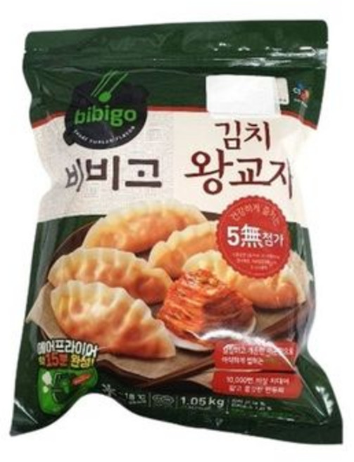 비비고 간편식 매점 맛있는 업소용 캠핑용 혼합 만두 김치 왕교자만두 1.05kg