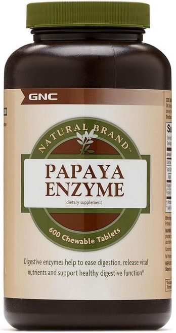 파파야 효소 엔자임 51mg 600정 고함량 초대용량 미국산 Papaya Enzyme, 1개