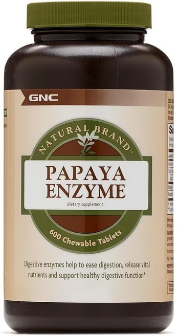 파파야 효소 엔자임 51mg 600정 고함량 초대용량 미국산 Papaya Enzyme, 1개 - 쿠팡