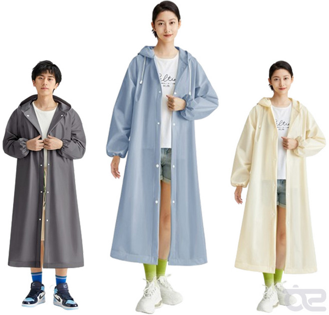 나투사마켓 우비 우의 레인코트 비옷, 블루, 1개