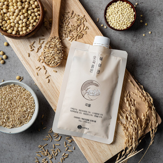 뉴하비츠 다이어트쉐이크 단백질 오곡품은 쉐이크 식사대용 50g 카카오 1세트 5팩