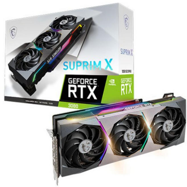 MSI 슈프림 X 지포스 RTX 3080 D6X 10GB 트라이프로져2S 그래픽카드