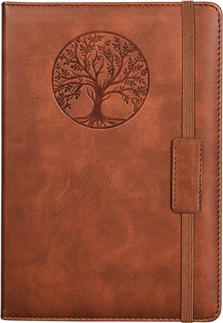 스페셜라이프 A5 심플 가죽 다이어리, 브라운