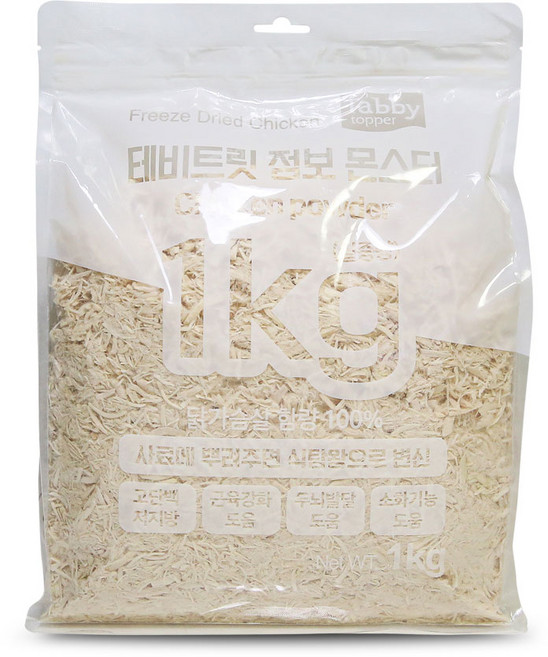 테비토퍼 테비트릿 점보 몬스터 치킨파우더 동결건조, 닭, 1kg, 1개