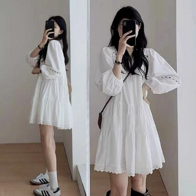 메이킹유 [3size] 펀칭 레이스 캉캉 WA11547멜린원피스