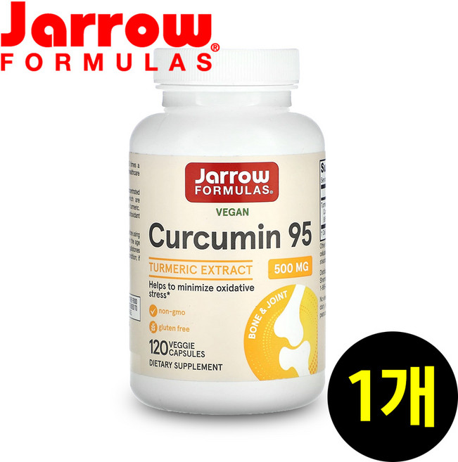 자로우 커큐민 95 강황 추출물 500mg 120캡슐 터메릭, 120정, 1개