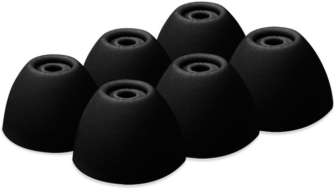 더조은셀러 스윗팁 사이즈별 크기별 6P 실리콘 대 중 소 L M S 이어팁 갤럭시 버즈2 버즈 플러스 FE 호환, 1세트, 블랙-L(6P), 갤럭시 버즈2/버즈FE/플러스