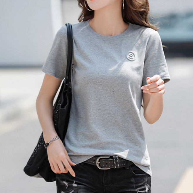 데일로엔 심플S포인트 베이직 반팔 티셔츠