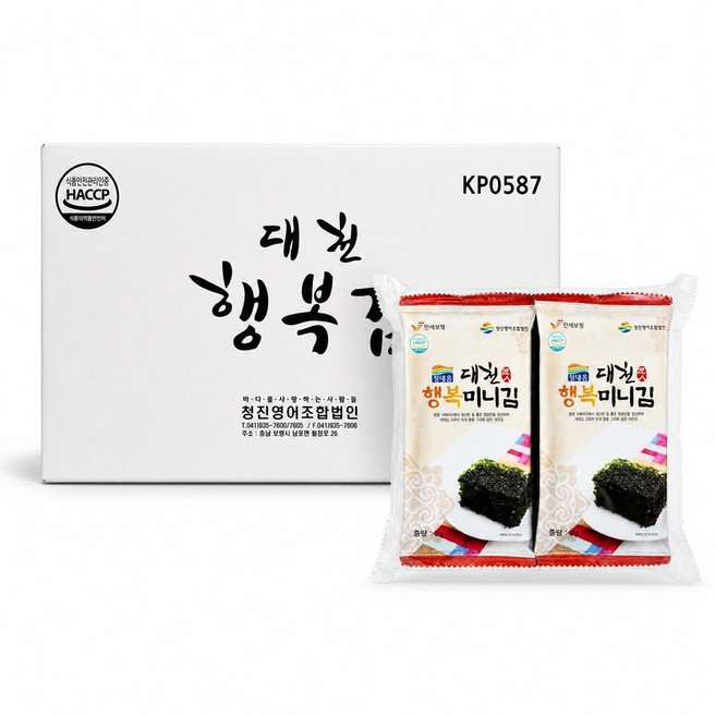 대천 행복 미니 도시락김 미니김 (2026년 11월 4일 발송 예정), 240개, 2g