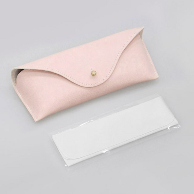 라피던트 고급 안경케이스 파스텔 안경집 가죽 케이스 (안경닦이 포함)