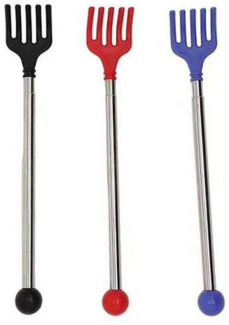 시원한 효자손 플라스틱 2단 접이식 등긁개, 단일옵션