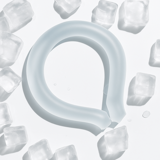 트리다 오래가는 아이스 넥쿨러 넥밴드 링, 올리브그린, 1개