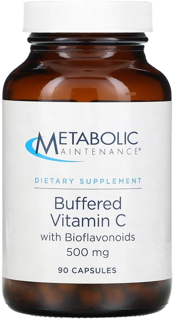 메타볼릭메인터넌스 버퍼드 비타민 C 바이오플라보노이드 500mg 90 캡슐, 1개, 90정, 1개 - 쿠팡