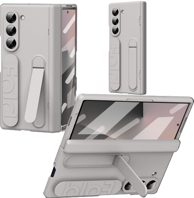 헤미션 갤럭시 Z 폴드7/6 힌지 풀커버 카메라보호 그립 스트랩 거치대 케이스