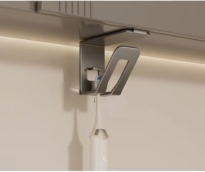가려거든 틈새공간 간편설치 빠른건조 칫솔꽂이, 1개, 그레이 1구