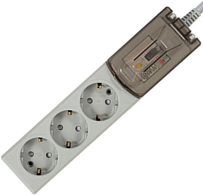 동양 국산 고용량 멀티탭 3구 누전차단 4000W 에어컨 난방기 KC인증 멀티콘센트, 그레이, 1개, 3m