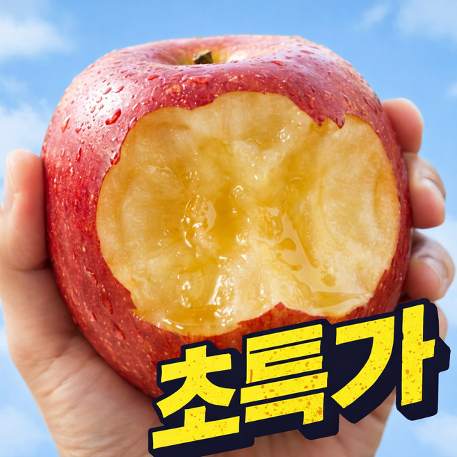 [오늘만초특가] 작년재구매율1위 꿀birx 고당도 부사사과, 1박스, 대과10kg