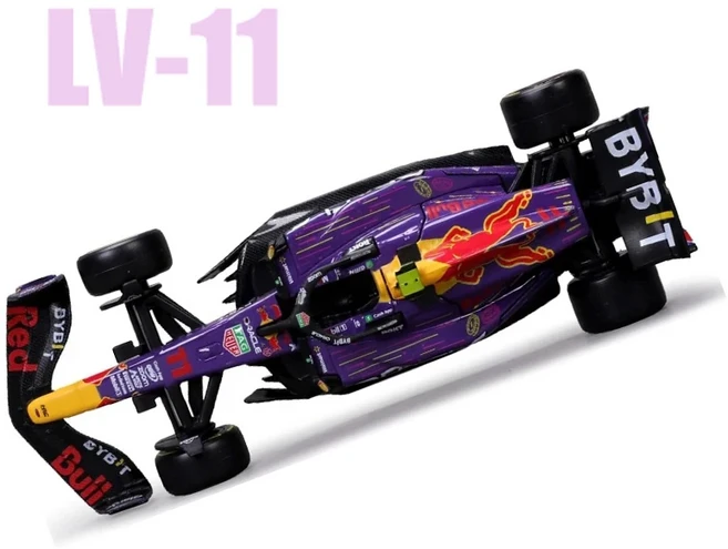 부라고 1:43 2025 메르세데스 AMG RB21 레드불 맥라렌 F1 레이싱 포뮬러 자동차 스태틱 다이캐스트 합금, 21 2024 RB19-11LV