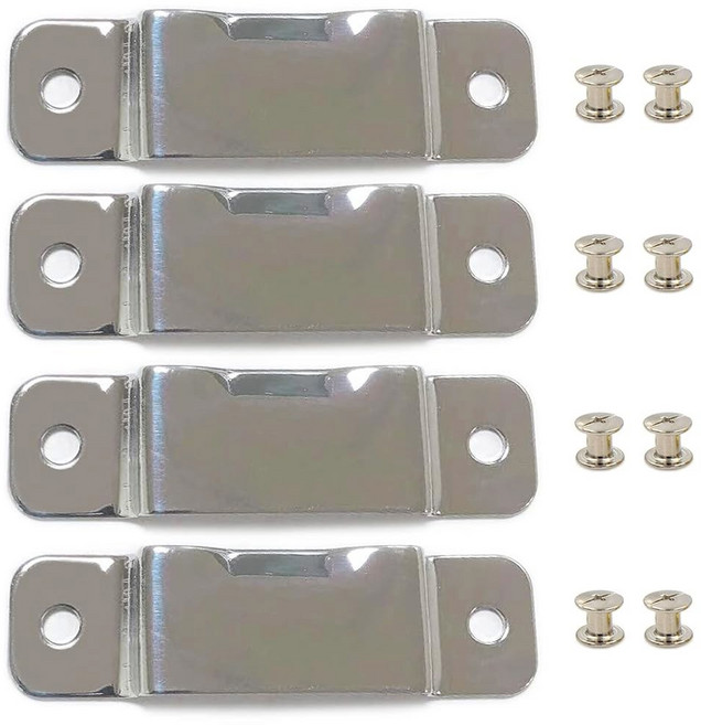 4PCS 소형 금속 줄자 측정 홀더 클립 테이프 벨트 옥시덴탈 드릴 가죽 포켓 도구용 리벳 홀스터 블랙, Silver