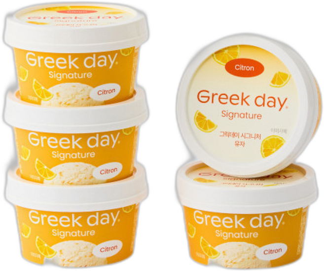 그릭데이 시그니처 유자 입, 5개, 100g