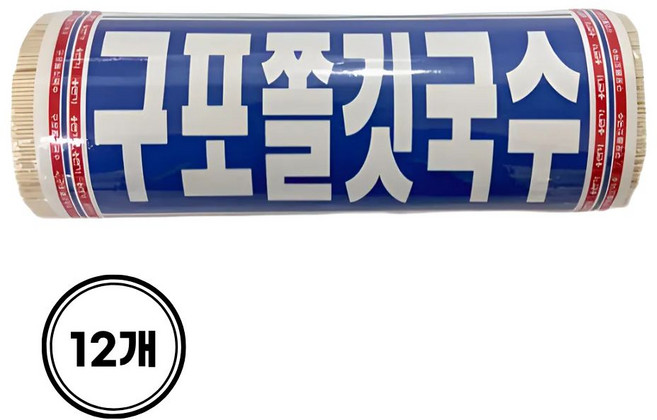 용식품용면가 구포 쫄깃국수 구포국수 중면, 12개, 1.4kg
