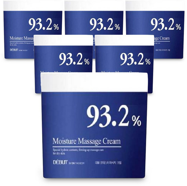 데뷰 93.2% 모이스처 마사지 크림, 500ml, 7개