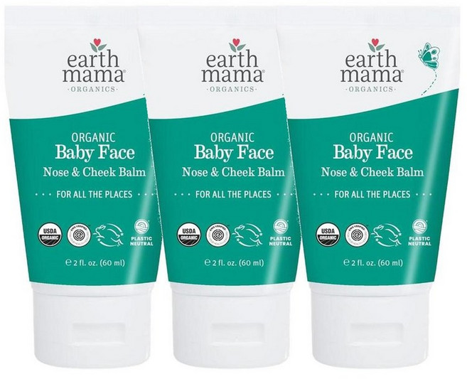 어스마마 베이비 페이스 노즈 앤 칙 밤 60ml, 3개