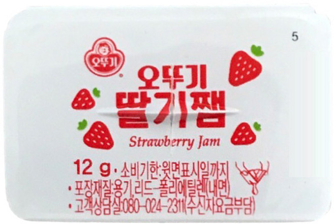 오뚜기 딸기쨈 디스펜팩, 12g, 1개