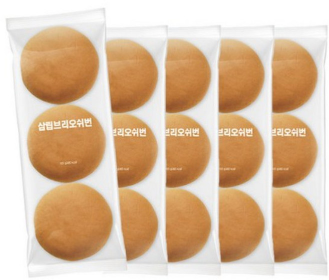 삼립 상온 브리오슈번 햄버거빵, 150g, 5개