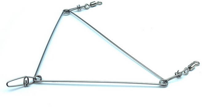 SG_810 스테인레스 천평 오모리 리그 전용 삼각 편대 핀대 백경 줄꼬임 최소화 채비 바다 루어 낚시 소품, 1개, S