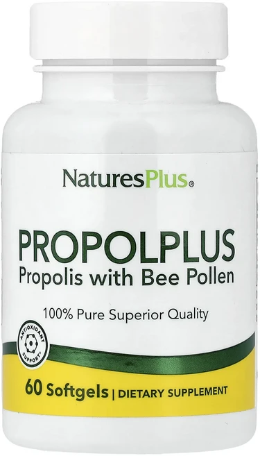 새해 첫좋은선물 NaturesPlus 프로폴 플러스 프로폴리스 벌꽃가루 함유 소프트젤 60정 제대로 할인합니다, NaturesPlus프로폴플러스프로폴리스벌꽃가루함유소프, 1개 - 쿠팡