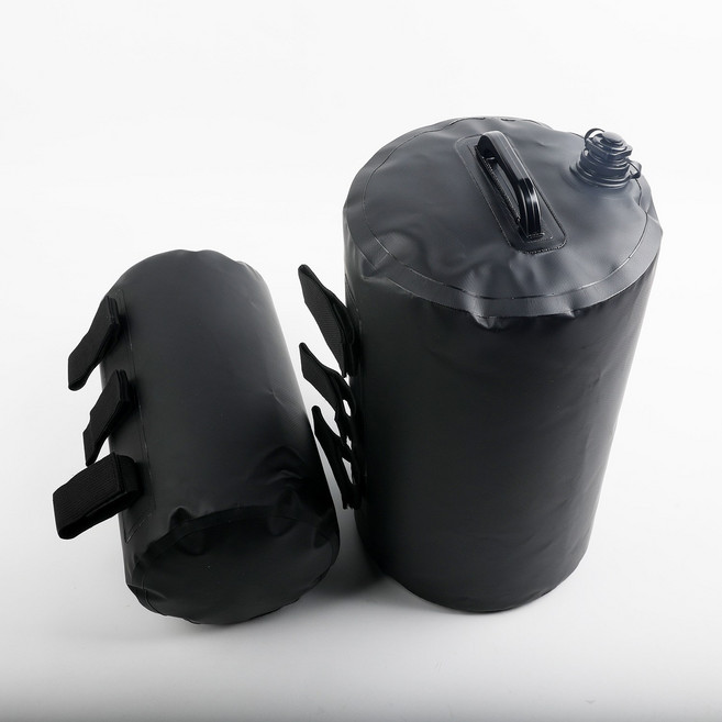 블리스키미 캠핑 텐트 고정용 물 주머니 천막 파라솔 워터백 20L, 2개, 1단, 블랙