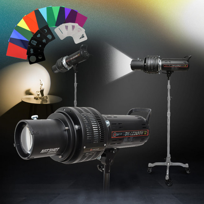 썬빔 지속광 조명 이동식스탠드 아트샷 뒷배경 옵티컬 스누트, 1개