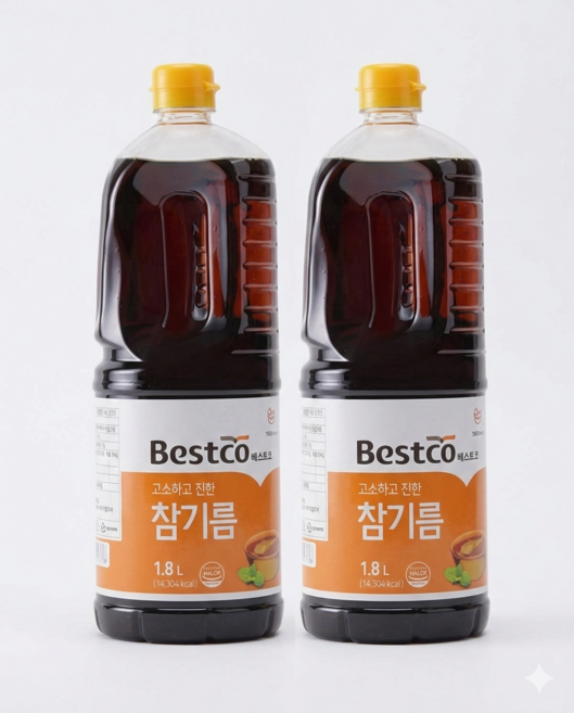 베스트코 참기름 1.8L, 2개