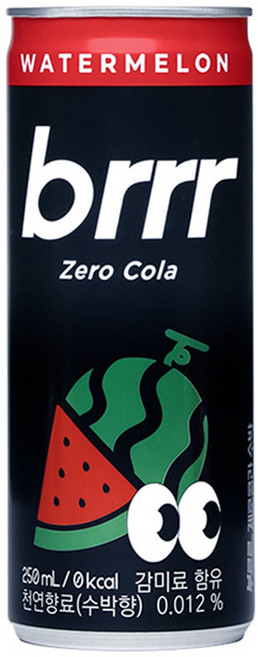 부르르 일화 제로콜라 수박, 250ml, 30개