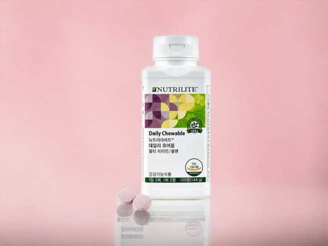 암웨이 뉴트리라이트 암웨이 데일리 츄어블 멀티비타민, 1개, 144g