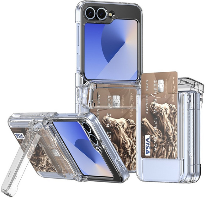 더조은셀러 엘루아 자동 힌지보호 카드수납 스탠딩 케이스