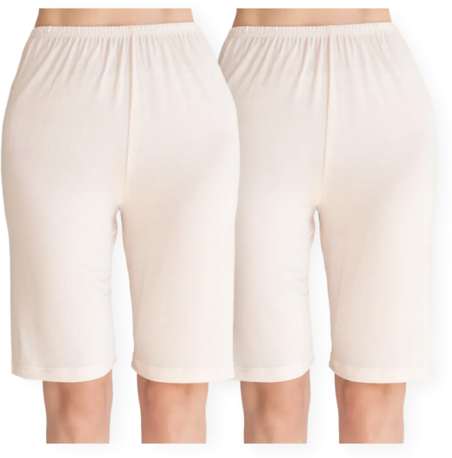 에즈라 2매세트 국산 인견 속바지 3부 7부 쿨 빅사이즈 훌라 와이드 2P