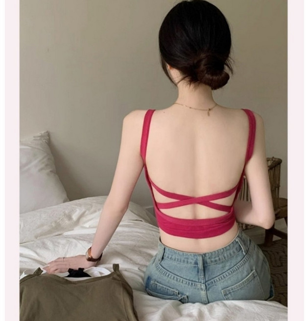 라인없는 레깅스 민소매나시 브라탑티셔츠 운동할때 나시탑 브라나시탑