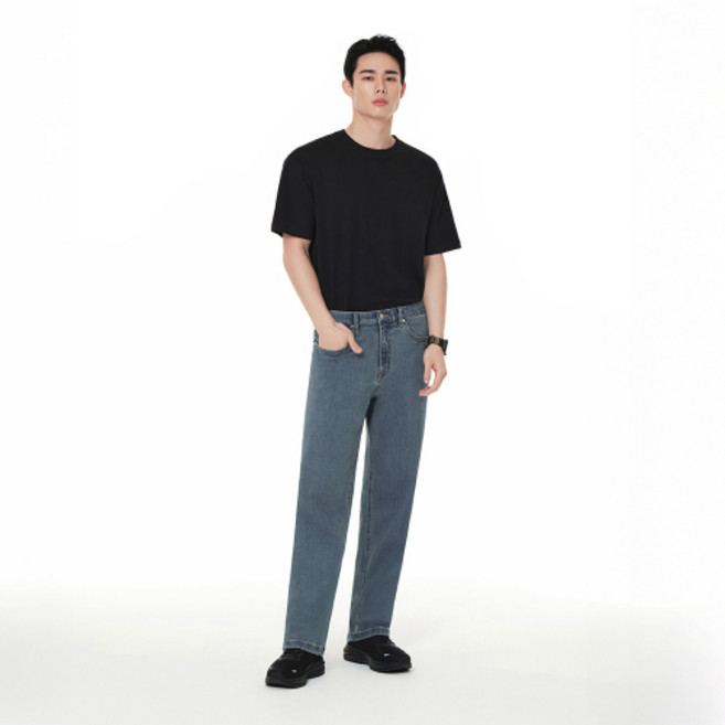 ANDAR 에어데님 맨즈 스트레이트핏 청바지