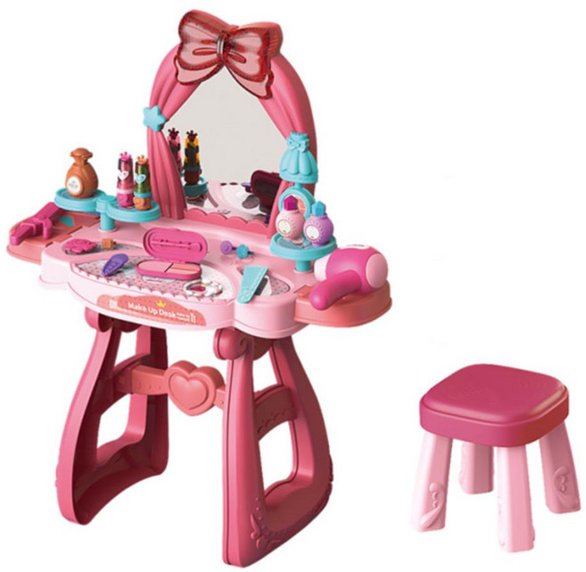 아기장난감 화장놀이 화장대 꾸미기 방학선물 스타일링 이모선물 화장하기, 1개, 혼합색상