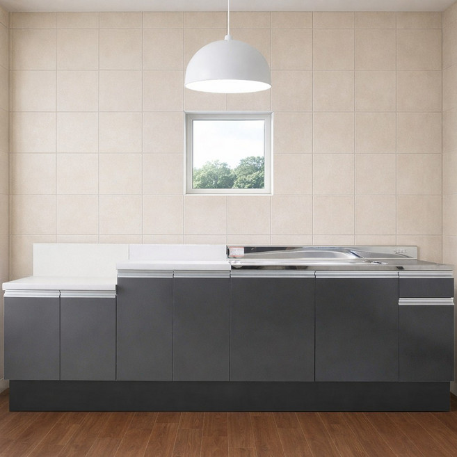 BS씽크 싱크대 하부장세트2400, 2400좌볼스텐세트, 화이트유광