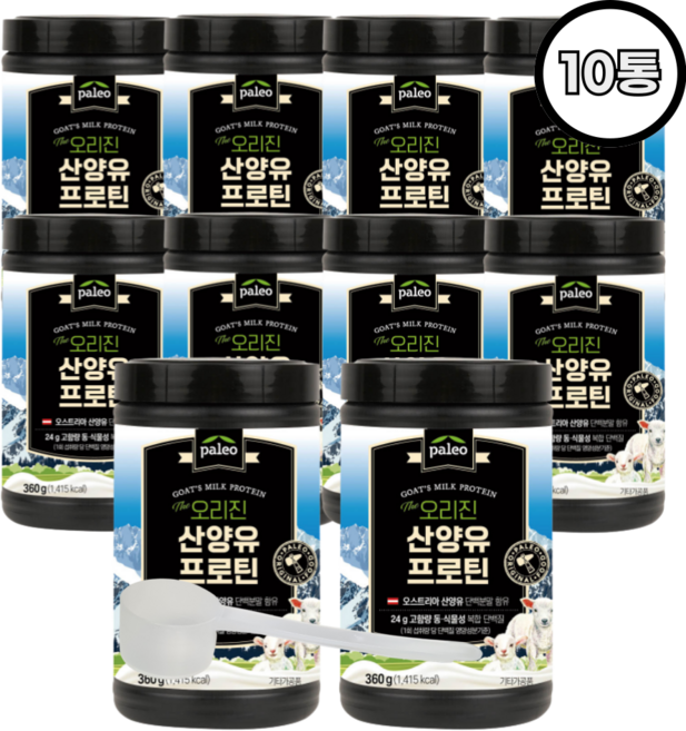 오리진 팔레오 산양유 프로틴 단백질 박군 초유, 360g, 10개