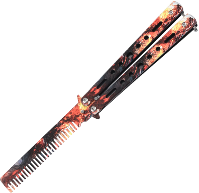 오구토이 연습용 트레이너 버터플라이 나이프 발리송, 1개, 플레어