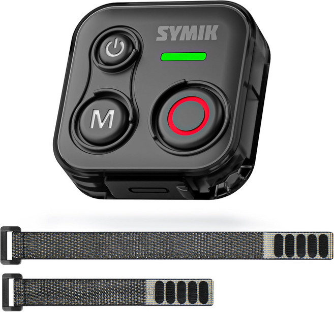 Insta360용 SYMIK 리모컨 GoPro 및 DJI용 블루투스 DJI 액션 카메라 휴대폰용 범용 셔터 스플래시 저항 충전식 230피트 범위 120인치 배터리, 1세트, RC35