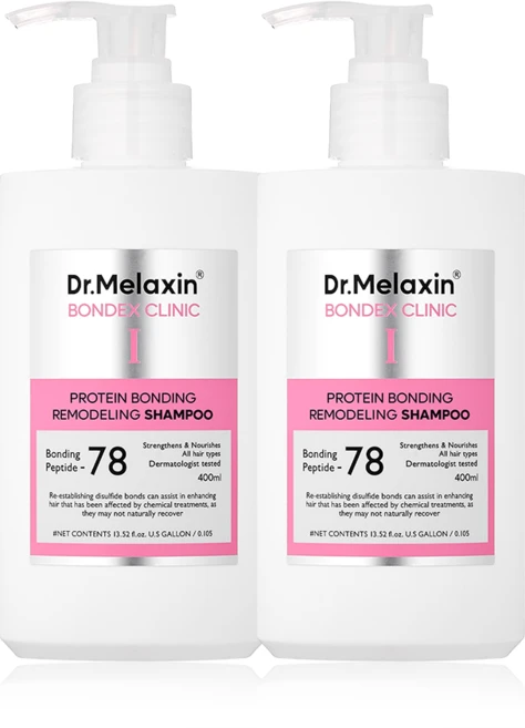 닥터 멜락신 본덱스 단백질 결합 리모델링 샴푸, 2개, 400ml - 쿠팡