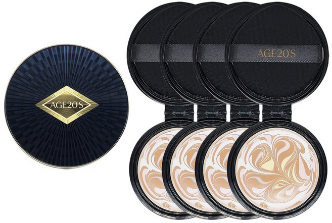 에이지투웨니스 에이지20s 앰플 팩트 최신상 럭스 골드 에센스 커버 팩트, 홀리데이 21호 본품1개 리필4개, 1개