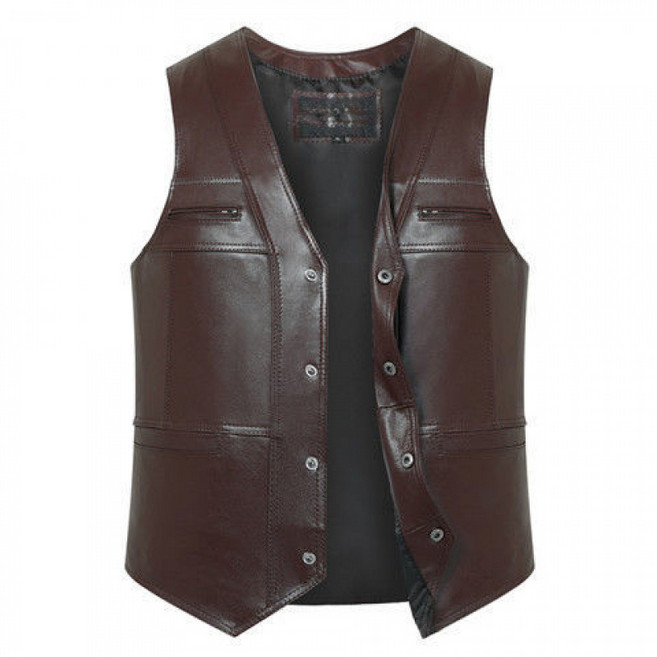 해피유통 남성 춘추 조끼 가죽 슬림 캐주얼 코트 조끼 jhlyt