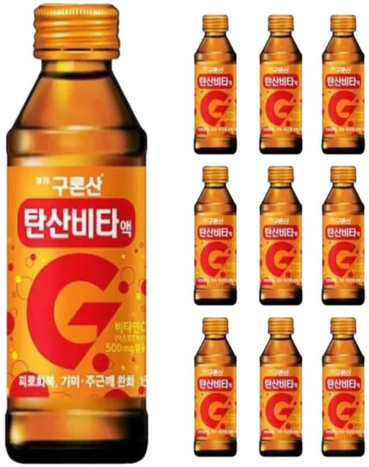 GG1 영진 구론산 탄산비타 10병 수험생카페인 사무실음료수, 150ml